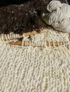 mega knitting, mega yarn, cowichan knit