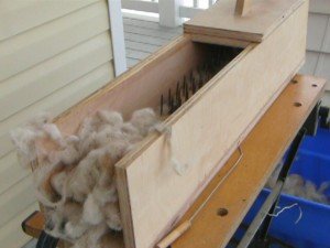 build your own fiber picker, download plans, cleaning and picking wool