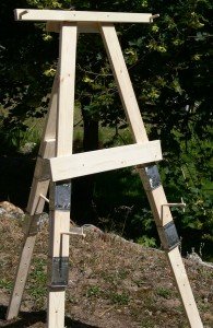 artists easel, plans, build your own, fiber arts easel